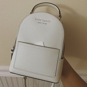 Kate Spade White Mini Convertible Backpack